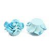 Smudged Color Frosted Resin Cabochons RESI-TAC0018-13D-2