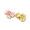 304 Stainless Steel Enamel Pendants STAS-U061-07G-2