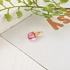 40Pcs 5 Colors Transparent Glass Charms PALLOY-FS00023-4