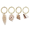 Natural Conch Shell Pendant Keychain KEYC-JKC00989-1