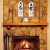 Boho Style Wall Mounted Wood Candle Holder Stand AJEW-WH0378-004-6