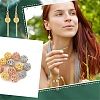 12Pcs 3 Colors Rack Plating Brass Hollow Beads KK-YW0003-95-6