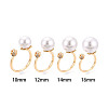 Lotus Flower Brass Micro Pave Clear Cubic Zirconia Cup Peg Ring Settings KK-T076-19G-4
