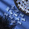 35Pcs Transparent Spray Painted Glass Beads GLAA-YW0001-68-5
