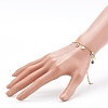 Brass Curb Chain Pendant Necklace & Charm Bracelets & Anklets Jewelry Sets SJEW-JS01182-13