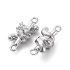 Brass Rhinestone Pendants KK-E793-21P-2
