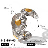 Two Tone 304 Stainless Steel Hollow Spiral Cuff Bangles for Women WGC4AFC-03-1