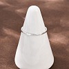 925 Sterling Silver Plain Band Finger Rings RJEW-P165-01A-S-1