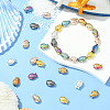 80Pcs 8 Colors Electroplate Glass Beads EGLA-SC0001-54B-5