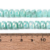 Electroplate Crackle Imitation Jade Glass Beads Strands EGLA-Q135-01A-C04-4