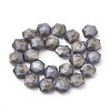 Opaque Solid Color Glass Beads Strands GLAA-N032-01G-2