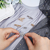 2 Sets 2 Colors Alloy Watch Band Clasps FIND-FH0009-39-3