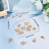 Beebeecraft 12Pcs 3 Style Brass Micro Pave Clear Cubic Zirconia Pendants KK-BBC0001-85-7