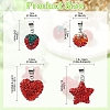 4Pcs 4 Styles Polymer Clay Rhinestone Pendants FIND-YW0005-97-3