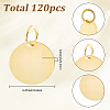 120Pcs Brass Pendants KK-SC0007-26-2