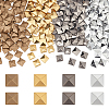 g 320Pcs 4 Colors Brass Hotfix Iron On Rivets KK-PH0013-49-1