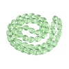 Frosted Glass Beads Strands GLAA-T023-30H-2