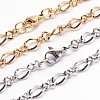 Fashionable 304 Stainless Steel Chain Necklaces NJEW-I060-04-1