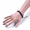 Adjustable Cowhide Leather Cord Braided Bracelets BJEW-JB04437-01-4