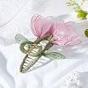 1Pc Zinc Alloy and Polyester Claw Hair Clips PHAR-LP0004-18B-3