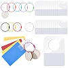 10Pcs 10 Colors Iron Cable Wire Keychains FIND-CP0003-82-1