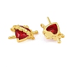 Brass & Faceted Glass Connector Charms GL-CBA96FD-03A-G-2