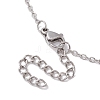 Non-Tarnish 201 Stainless Steel Pendants Necklace NJEW-JN04863-3