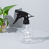 250ml Empty Plastic Spray Bottles with Black Trigger Sprayers Clear Trigger Sprayer Bottle with Adjustable Nozzle for Cleaning Gardening Plant Hair Salon AJEW-BC0005-71-9