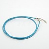 Leather Cord Necklace Making MAK-F002-06-1