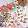 70Pcs 7 Style Transparent Resin Cabochons CRES-SZ0001-19-4