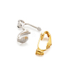 Brass Clip on Earring Converter KK-TA0007-43-3