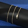 Brass Cable Chain Necklaces for Women Men KK-B129-30G-3