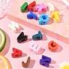 52Pcs 26 Styles Opaque Acrylic European Beads OACR-FS0002-08-7