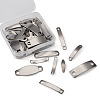 Kissitty Rectangle 304 Stainless Steel Links Connectors STAS-KS0001-04-4