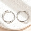 Tarnish Resistant 202 Stainless Steel Huggie Hoop Earrings EJEW-F111A-20mm-P-3