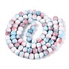 Ombre Effect Dyed Glass Beads Strands GLAA-N067-01A-17-2