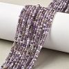 Faceted Natural Amethyst Beads Strands G-RM241221-O4-1