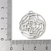 Brass Micro Pave Cubic Zirconia Pendants KK-P290-52P-02-3