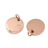 316 Surgical Stainless Steel Pendants STAS-J038-06RG-2