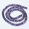 Electroplate Glass Beads Strands EGLA-A034-T1mm-B13-2