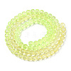 Transparent Glass Beads Strands X-GLAA-E036-07Z-03-3