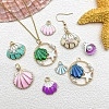 Zinc Alloy Enamel Pendants PW-WG9A069-01-4