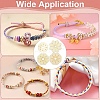 4Pcs 4 Styles Wood Braiding Disk AJEW-YW0002-16-6