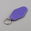 Plastic Blank Motel Keychain KEYC-WH0034-29E-2