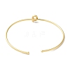 Rack Plating Brass Micro Pave Clear Cubic Zirconia Letter Open Cuff Bangles BJEW-A018-01G-Q-3