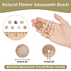  4 Strands Natural Flower Amazonite Beads Strands G-NB0005-09A-2