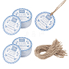 60Pcs Round Paper Thank You Gift Tags DIY-WH0591-553-1