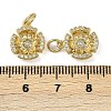 Brass Micro Pave Cubic Zirconia Pendants KK-I358-063G-C-3