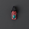 Natural Turquoise Pendants PW-WG69385-12-1