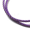 Polyester Cord Braided Necklace Makings MAK-L043-03G-04-2